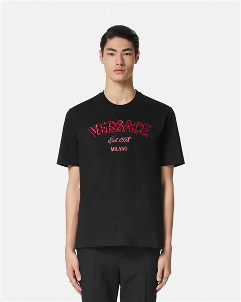 Embroidered Versace Wild Stamp T